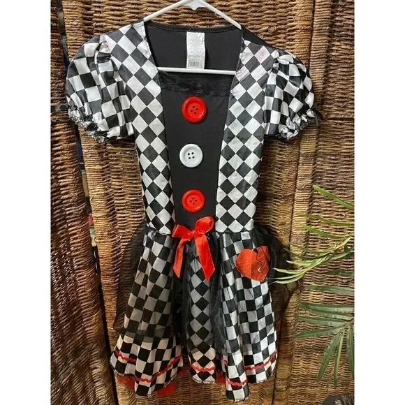 Queen of Hearts Girls Halloween Costume 10/12