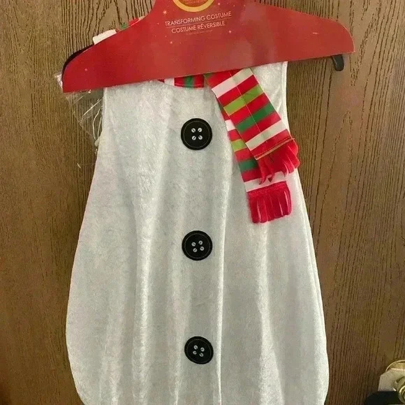 NWT SNOWMAN WINTER PRINCESS  TRANSFORMING COSTUME M 8/10 NEW