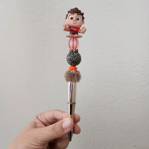 Disney Wreck It Ralph Doorable Beaded Pen Black Ink Custom Made