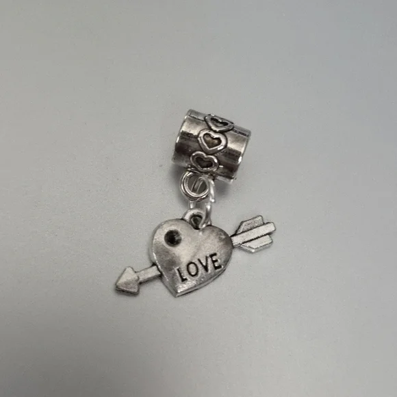 HEART  Charm Compatable With Pandora