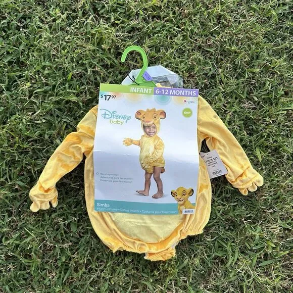 Lion King Simba Costume Infant 6-12m Disney Toddler Halloween Disguise Plush‎