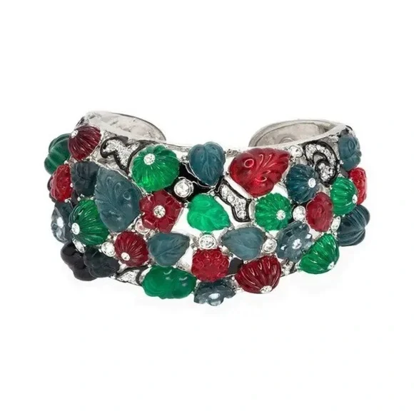 NEW KENNETH JAY LANE‎ KJL TUTTI FRUTTI FRUIT SALAD CUFF BRACELET