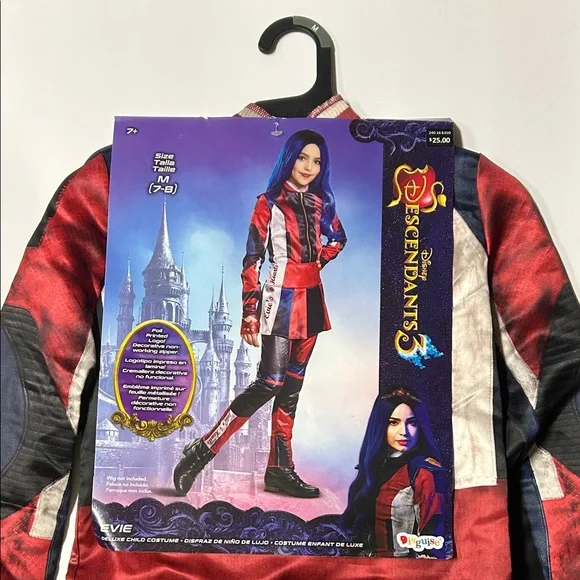 Disney Descendants 3 Evie Costume - Red, Blue, Black
