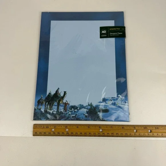 Sealed Holiday Time Christmas Three Wise‎ Men Bethlehem Letterhead Printer Paper