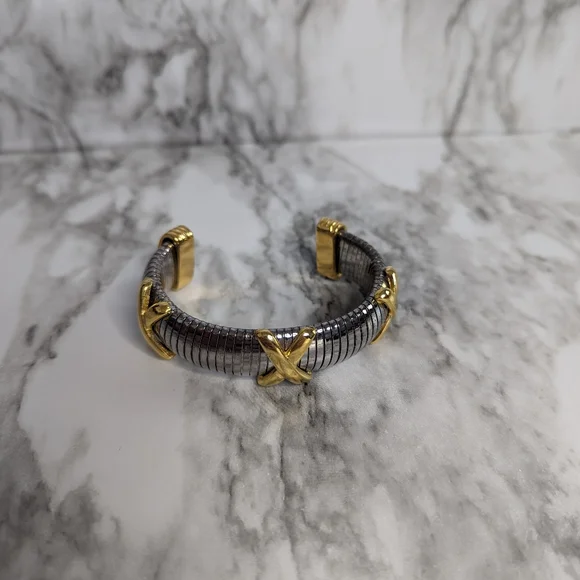 Avon Vintage Two Toned Cuff Bracelet
