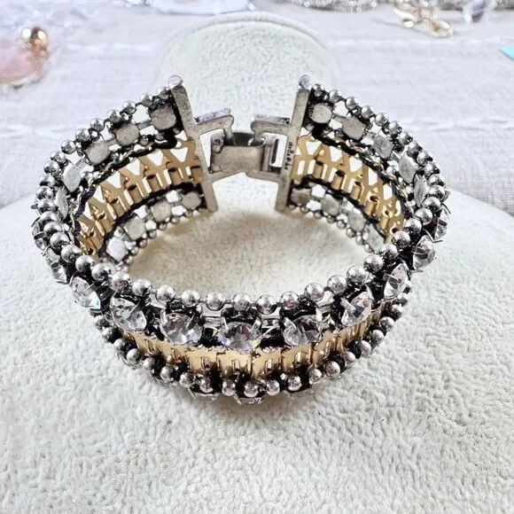 Stella & Dot Silver Crystal Bracelet