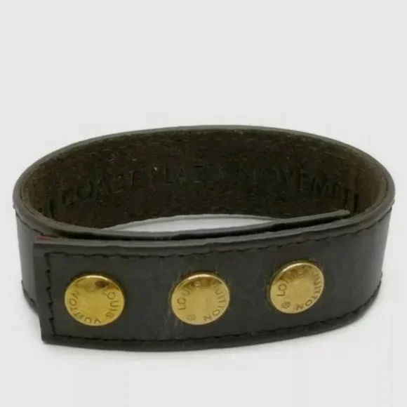 Louis Vuitton Bracelet Vernis Leather Brown Women