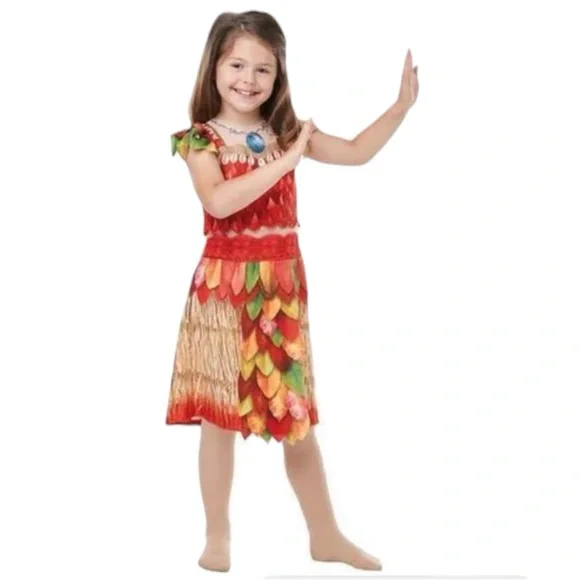 Disney Moana Deluxe Adventure Costume for Girls size 4-6
