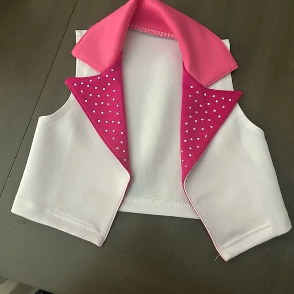 Weissman White Dancewear vest