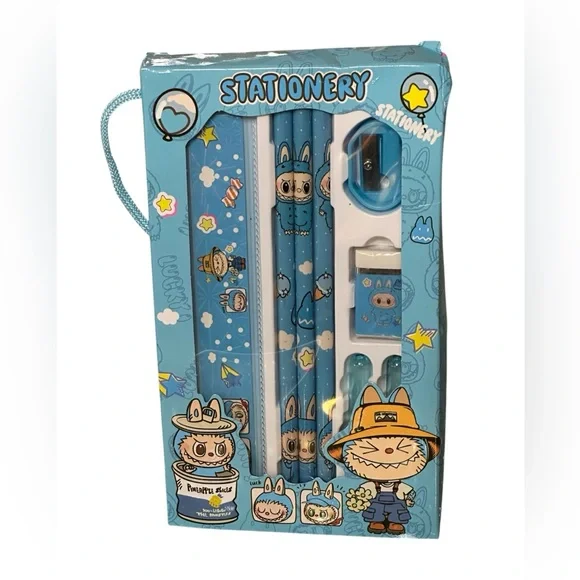 NIP Labubu stationery set.