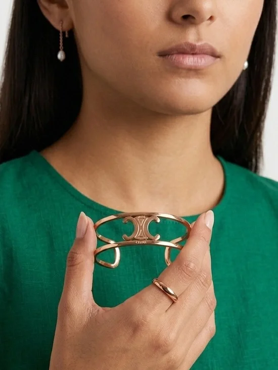 CELINE Cuff Bangle Bracelet