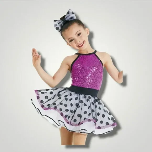 Dance Costume Weissman 12162 Large Child Purple Jazz Tap Musical Lc