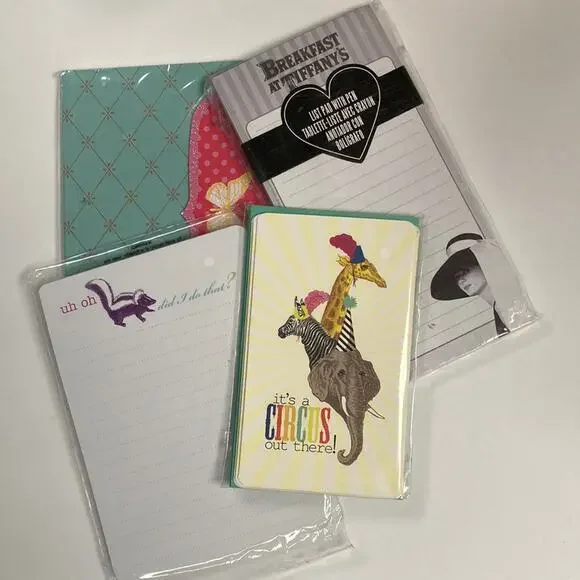 Stationary Mix, 1 Journal, 2 List Pads, 1 Notecards.  Gift or Keep for Yourself!