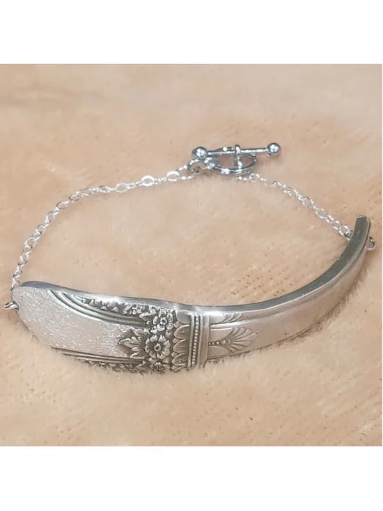 Rodgers bros First Love Silverplate Silverwear Bracelet handmade