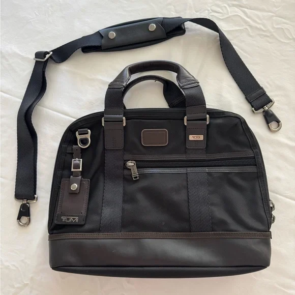 TUMI Men's Alpha Bravo Earle Compact Briefcase