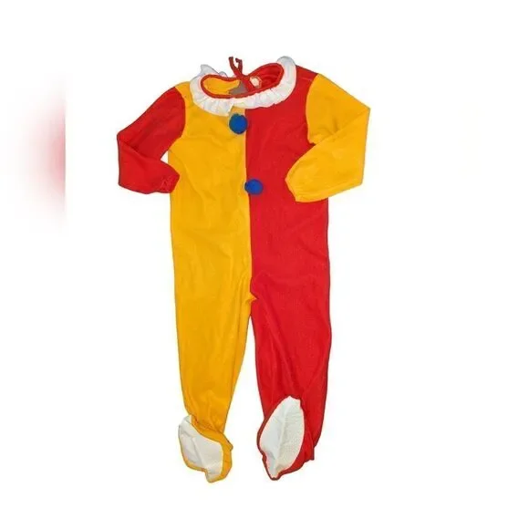 Vintage‎ Rubies red and yellow clown costume