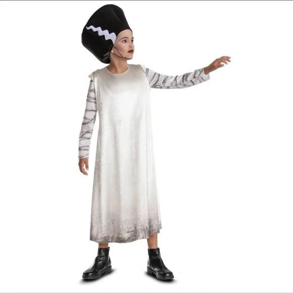 Bride of Frankenstein Child Costume Sz medium