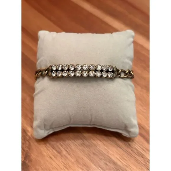 J.Crew |  Crystal ID Bracelet | 7” Length