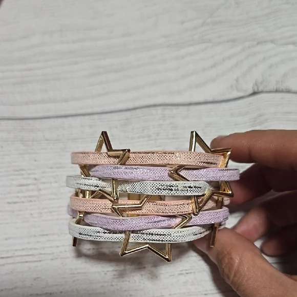 Gold Star Multi-Color Bracelet Set
