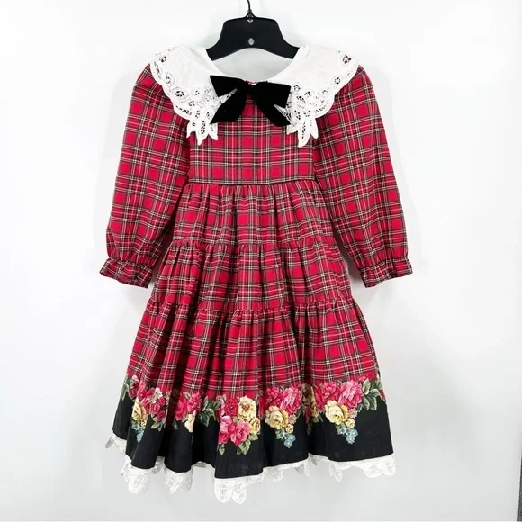 Daisy Kingdom Vintage Red Plaid Dress