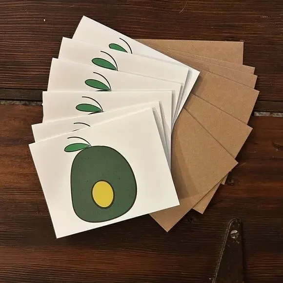 Blank Greeting Cards Fun Playful Art Custom Cards Thank you Notes Handcrafted