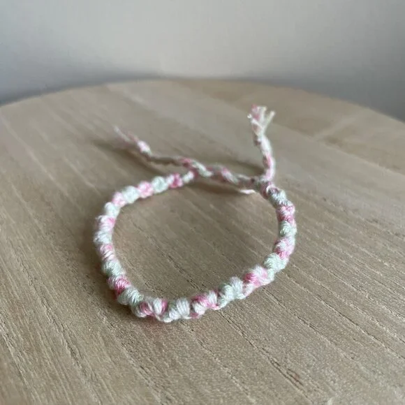 Ailish Bracelet, anklet, trendy, comfortable, tie, embroidery thread, woven, gif