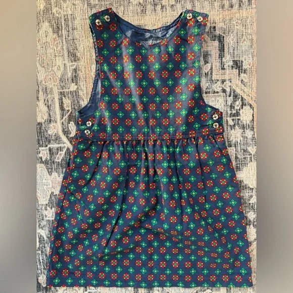 Vintage 90’s Girls Lands End Corduroy Dress