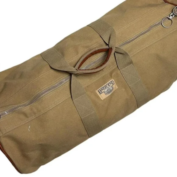 Lands' End Vintage Square Rigger Duffel Bag