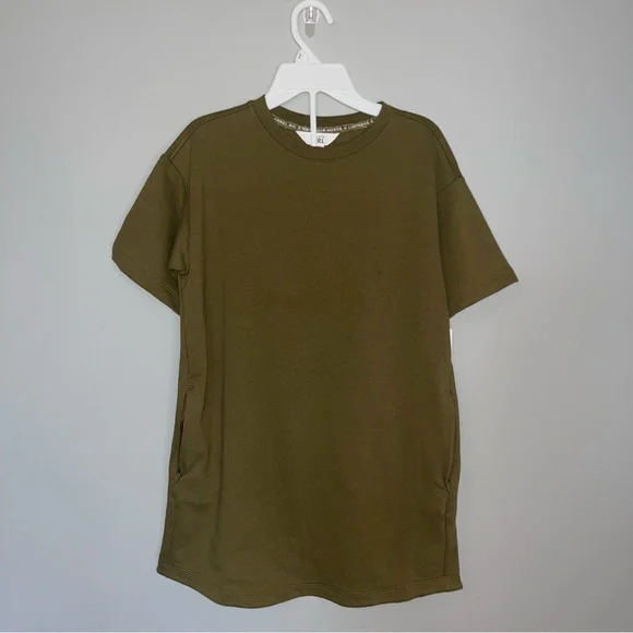Athleta Girl Kids Casual Dress - Olive Green