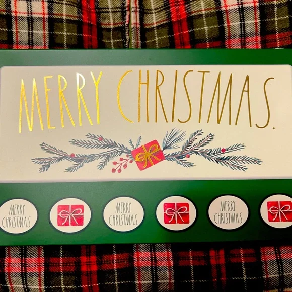 Rae Dunn Christmas Panoramic Note Card Set
