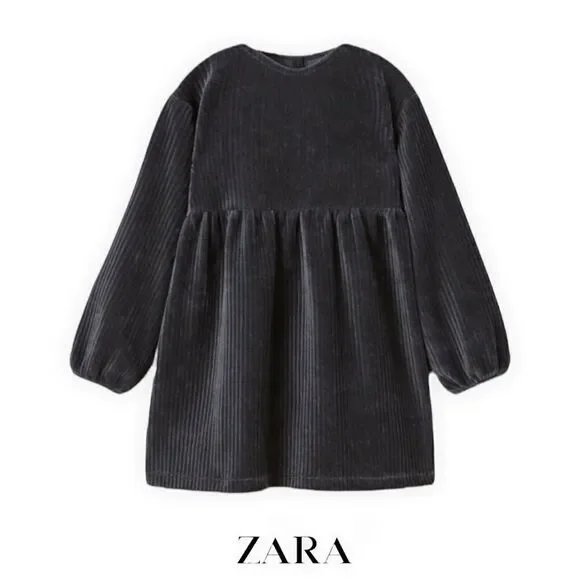 ZARA Kids | Charcoal | CORDUROY DRESS