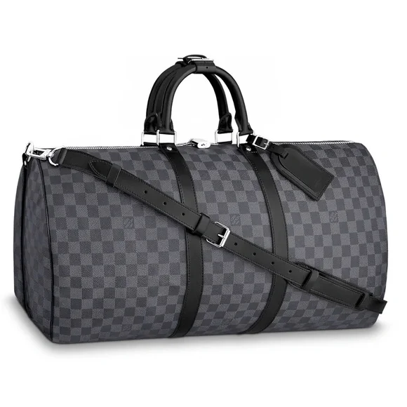 LIKE NEW Louis Vuitton ✩ Keepall Bandoulière 55 in Damier Graphite