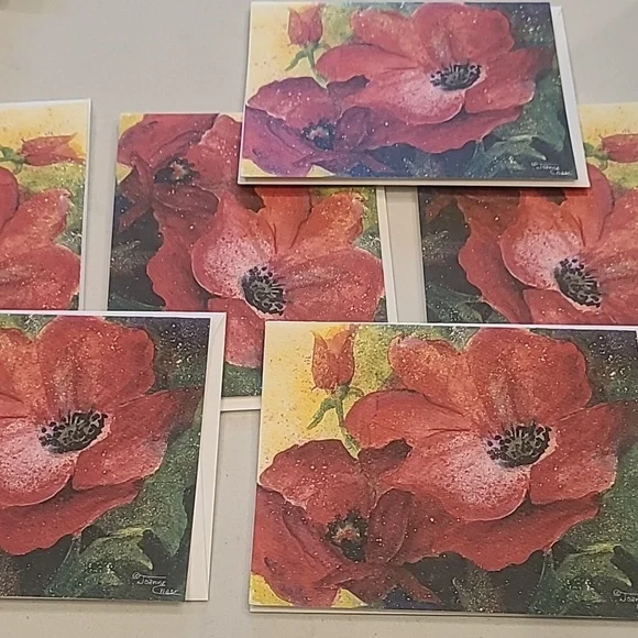 Handpainted Card Stationary Bundle