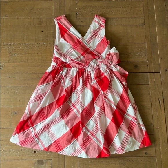 Janie and jack red picnic plaid dress