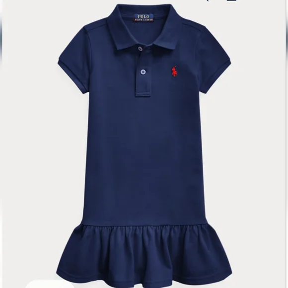 Ralph Lauren Baby Girl's Cotton Mesh Polo Dress, NWOT