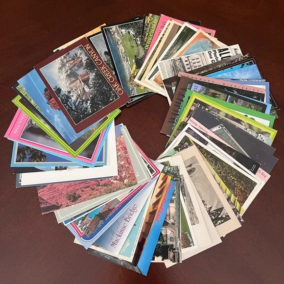 Lot of 63 Postcards Vintage Linen Chrome US Sites Cities Posted Unposted