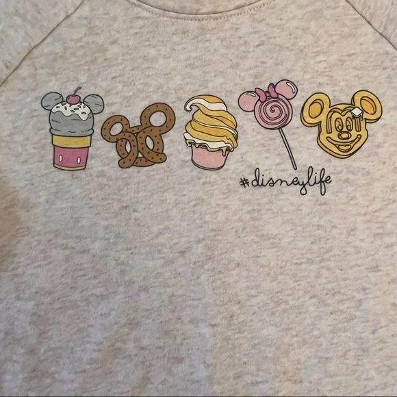 Disney parks snack dress girls Sz large #disneylife ruffle oatmeal color