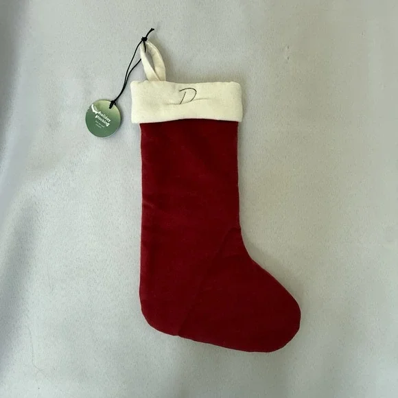 West Elm Velvet Christmas Stocking 
