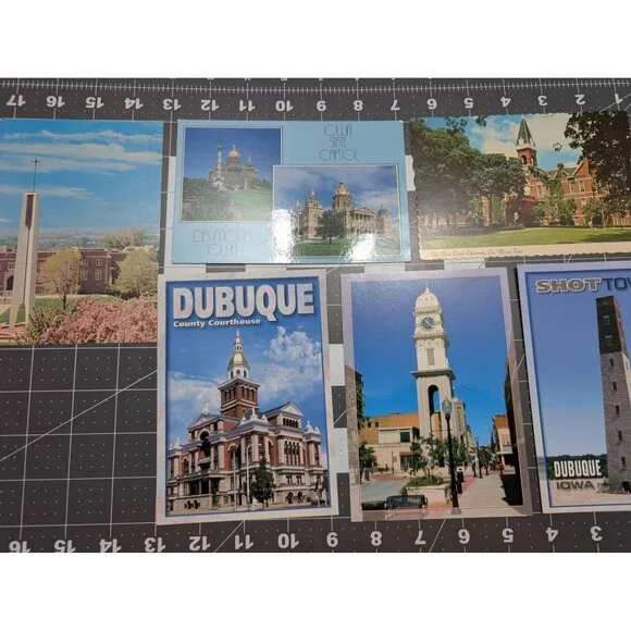 Iowa‎ Dubuque Des Monies Drake University Buildings towers post cards lot 6