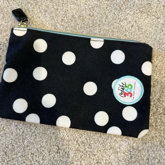 Black and White Polka Dot Pouch