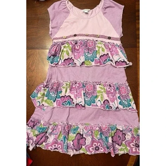 9 years Girls Naartjie‎ dress vguc Purple Tiered