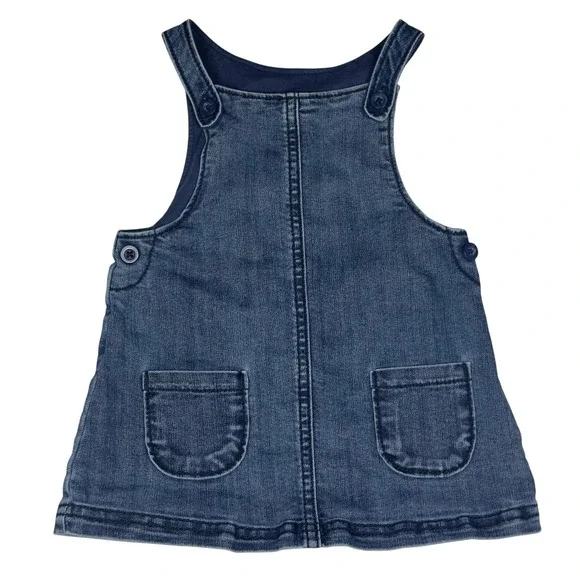 Carter's Baby Girl Denim Overall Jumper Dress Size‎ 9mo
