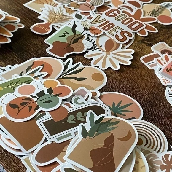 Boho Aesthetic Vinyl Stickers - Set of 10