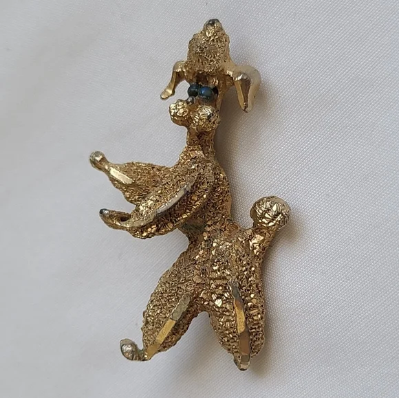 SALE! Vintage Mid Century Poodle Brooch