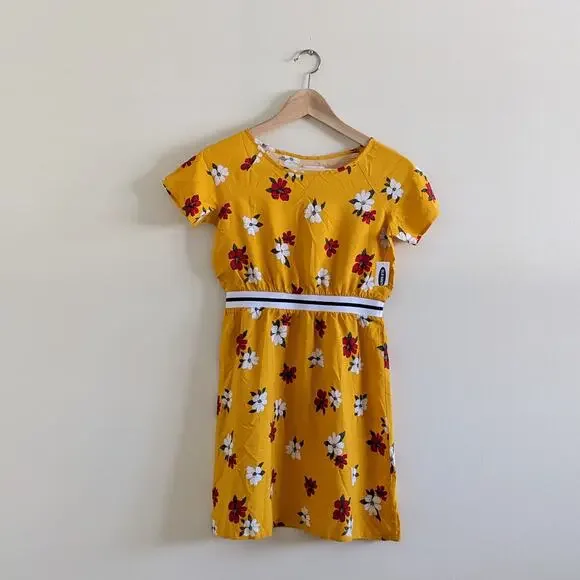 ON Yellow Floral Dress Sz L/10/12