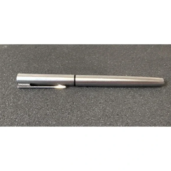 Vintage Waterman Graduate Fountain Pen Fine F Steel Nib Brushed Chrome France