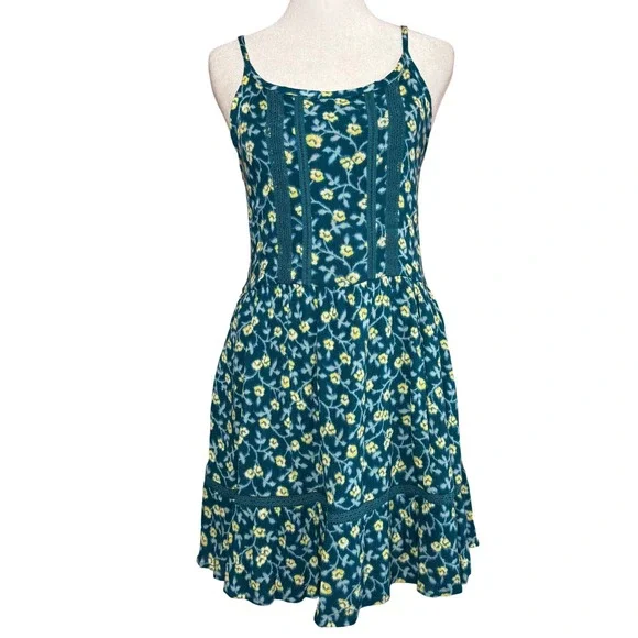 Vintage‎ Abercrombie Kids Floral Sundress Girls 15/16 Adult XS Boho Cottagecore