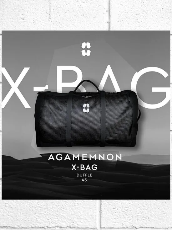 NWT! Agamemnon 45L X-Bag Duffel Tote Backpack Travel Sports Bag- Water Resistant