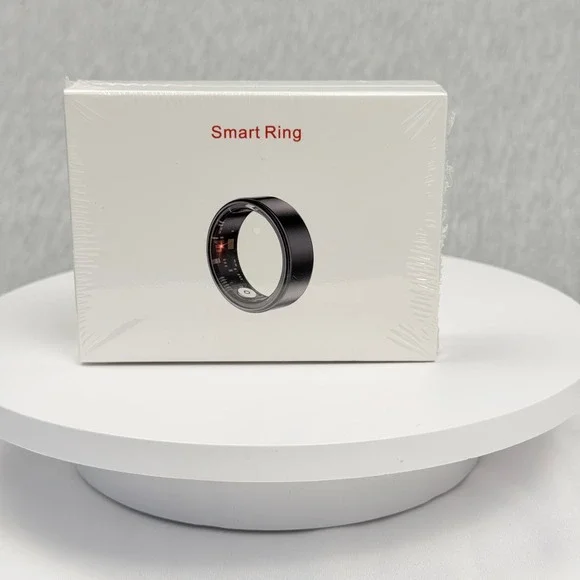 JRing Smart Ring Black Health Fitness Tracker Heart Rate Size 8 HR3918 New