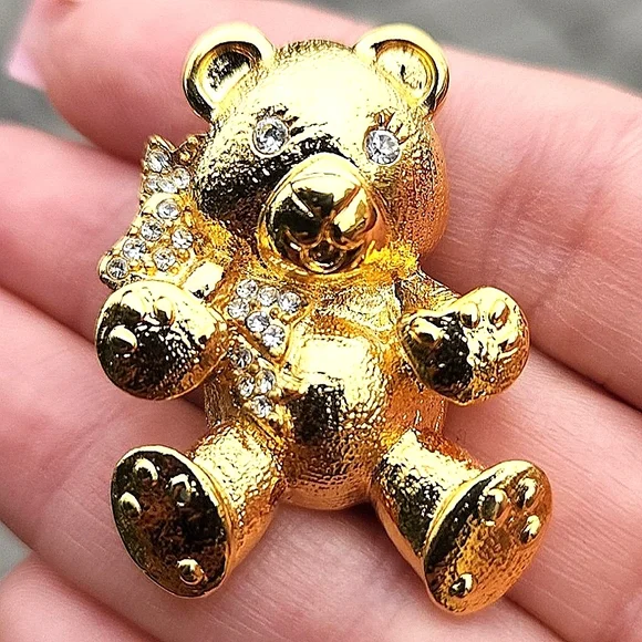Vintage Napier Teddy Bear Brooch